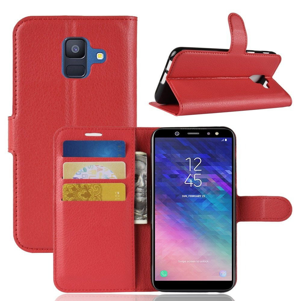 Чохол-книжка Litchie Wallet для Samsung A600 Galaxy A6 2018 Червоний