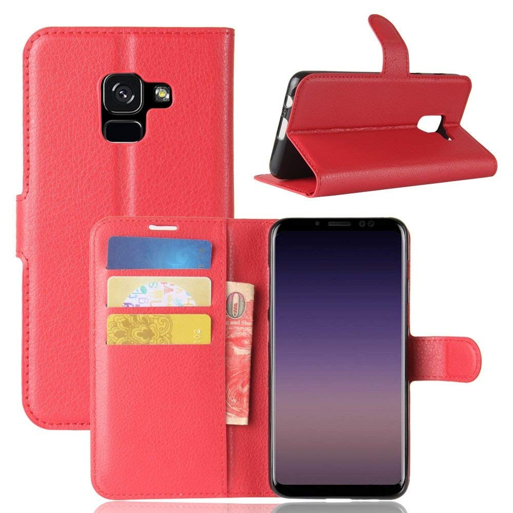 Чохол-книжка Litchie Wallet для Samsung A530 Galaxy A8 2018 Червоний