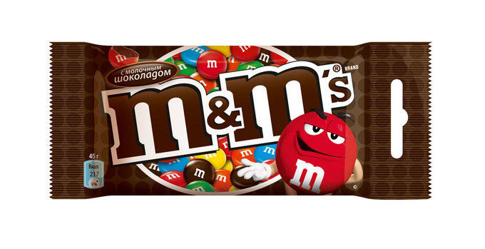 Драже M&Ms шоколадний 45 g x 24 шт.