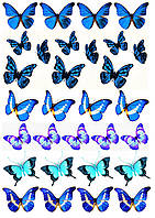 Вафельная картинка "Бабочки" 1