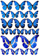 Вафельная картинка "Бабочки" 5