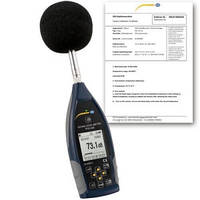 Шумомер профессиональный Instruments PCE-432 с октавной полосой 1/1 или 1/3 с сертификатом ISO (класс 1) и GPS