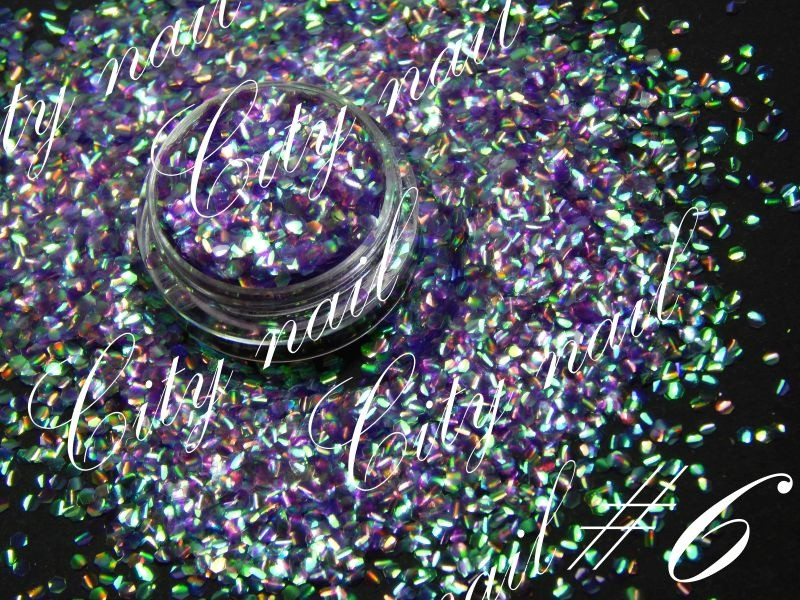 Лусочки для дизайну нігтів №6 - бузок, фото 1