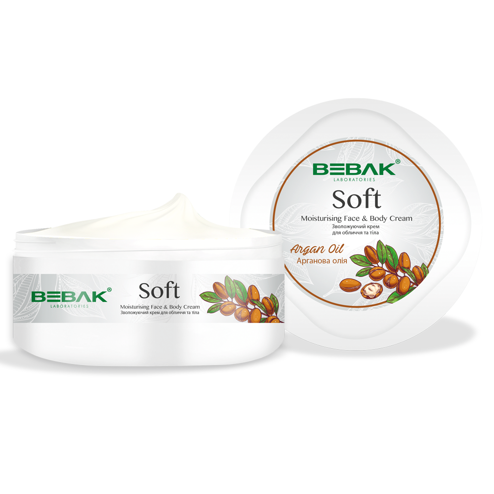 Зволожуючий крем для рук і тіла Sora Cosmetics Bebak з аргановою олією 300 мл (4308003)