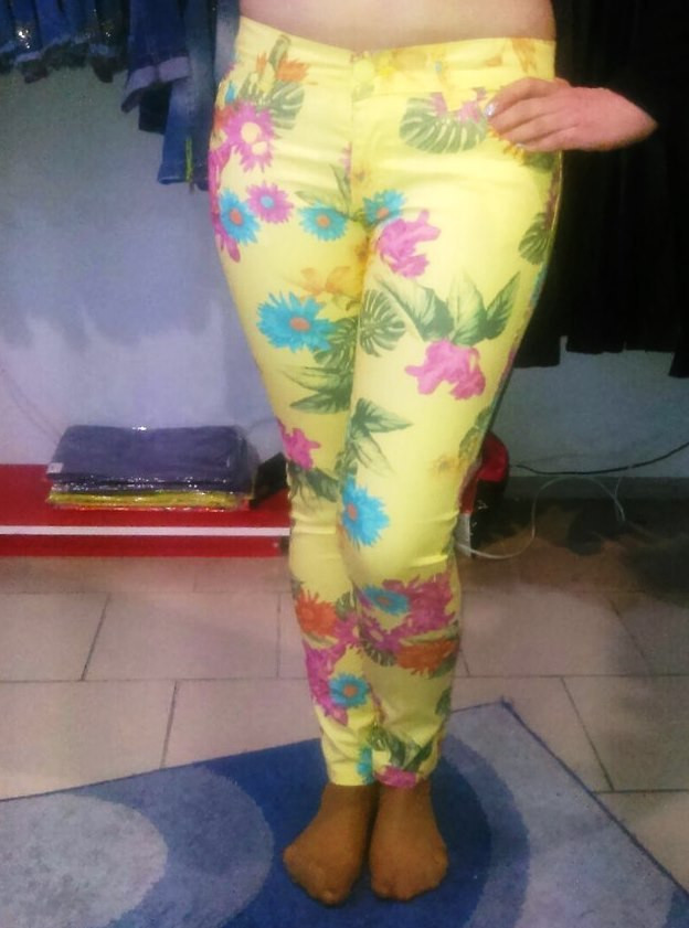 Жіночі жовті брюки літо стрейч Туреччина, фото 1