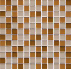 Мозаїка прозоре скло Vivacer мікс 2,5*2,5 CMmix01Rv2