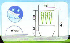 Туристичний Намет 3-х місний з тамбуром 2-х шаровий Coleman 1504, фото 3