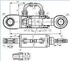 Гідроциліндр Ц 80.50.160.01.6 ВЗТА, фото 5