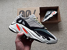 Чоловічі кросівки Adidas Yeezy Boost 700 Wave Runner Solid/Grey/White/Black сірий білий, фото 6