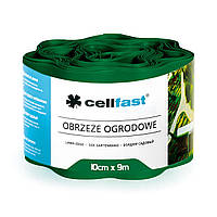 Садовий газонний бордюр Целфаст Cellfast 10x900 см 30-021 темно-зелений