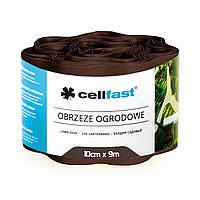 Садовый газонный бордюр Cellfast 10x900 см. 30-011 коричневый