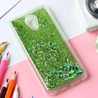 Чохол Glitter для Meizu M6 бампер Рідкий блиск Green