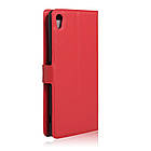 Чохол-книжка Litchie Wallet для Sony Xperia XA Ultra / C6 Ultra F3212 Червоний, фото 3