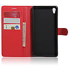 Чохол-книжка Litchie Wallet для Sony Xperia XA Ultra / C6 Ultra F3212 Червоний, фото 2
