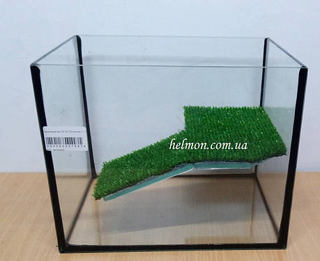 Акваріум для черепахи з містком 25*20*20, 10 л, фото 1