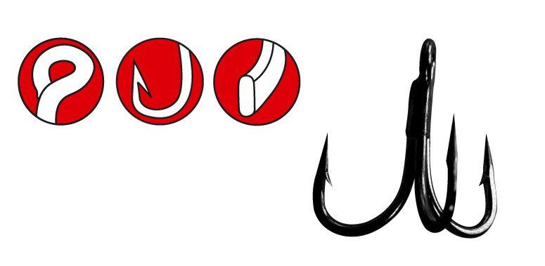 Крючок Gamakatsu Treble 16 Tinned 4/0