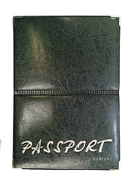 Обкладинка Пінія для загран паспорта зі шкірозамінника