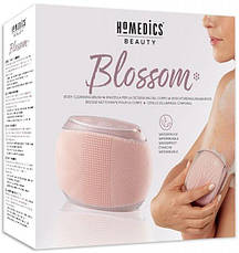 Силіконова щітка для тіла Blossom body від HoMedics, фото 3