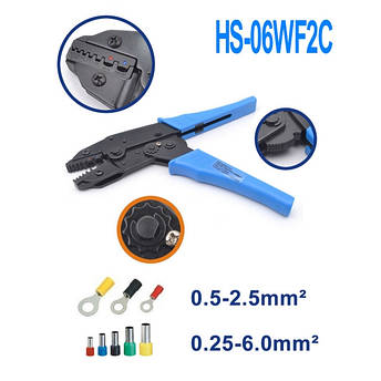 Кліщі багатофункціональні для обтиску наконечників HS-06WF2C, фото 1