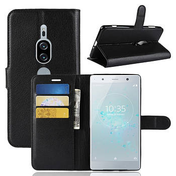 Чохол-книжка Litchie Wallet для Sony Xperia XZ2 Premium H8166 / H8116 Чорний