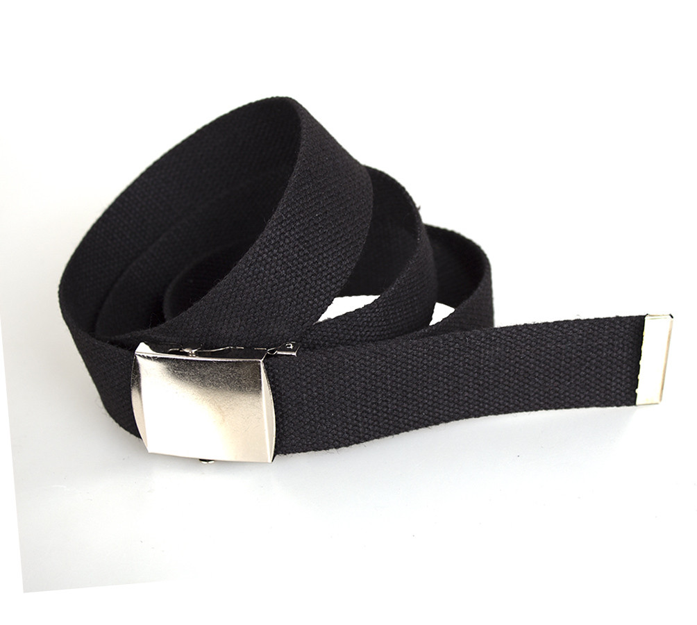 Чоловічий ремінь текстильний під джинси DH3503-13BLACK Чорный, фото 1