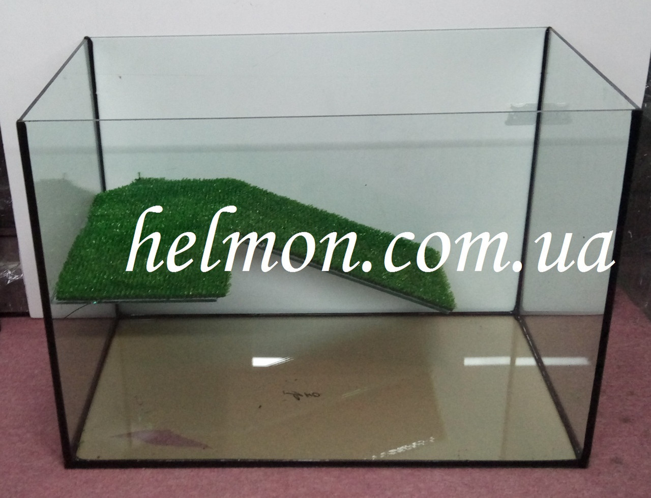 Акваріум для черепахи з містком 50*30*40, 60 л
