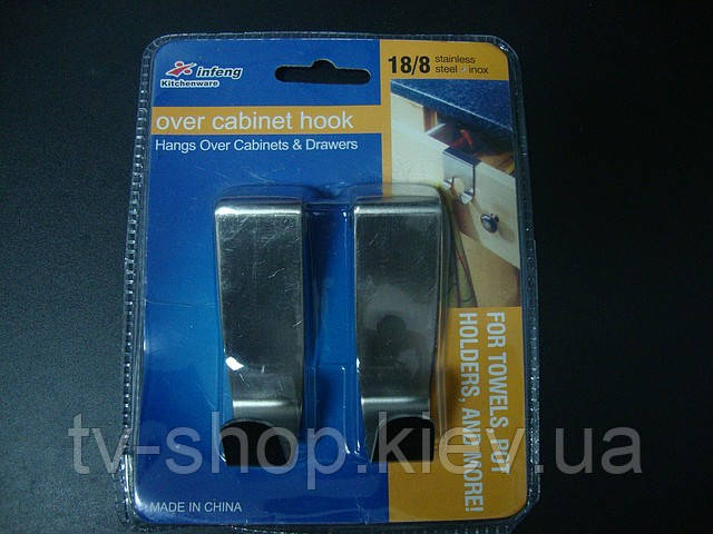 Набір гачків на двері меблів (2 шт.), фото 1