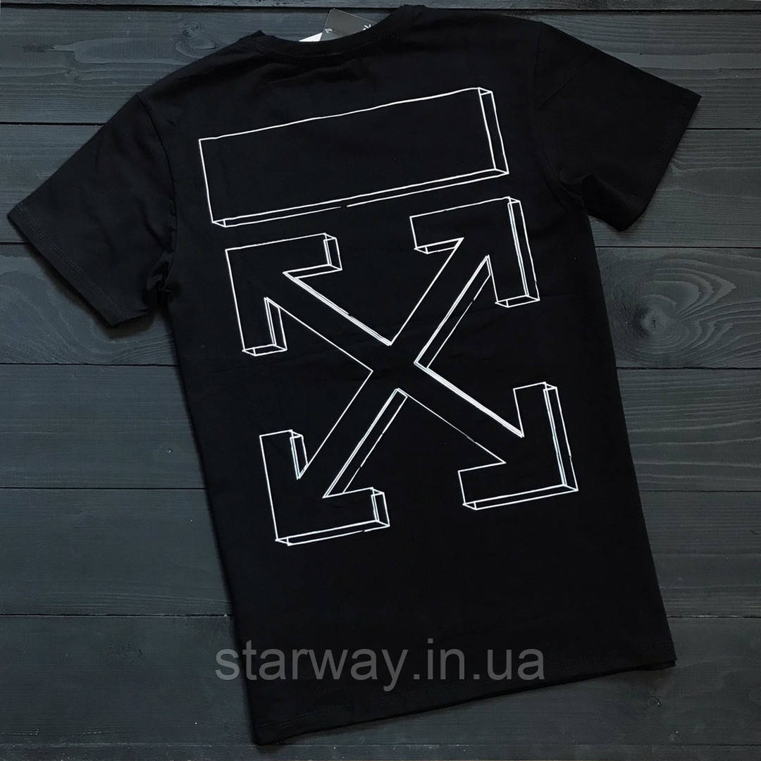 Стильна футболка off white 3d logo