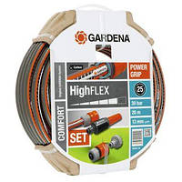 Шланг Highflex 13 мм (1/2") х 20 м + комплект фитингов Gardena (18064-20.000.00)