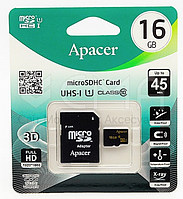 Карта памяти Apacer 16 Gb Class 10 + SD адаптер