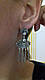 Оригінальні срібні сережки-підвіски, фото 2