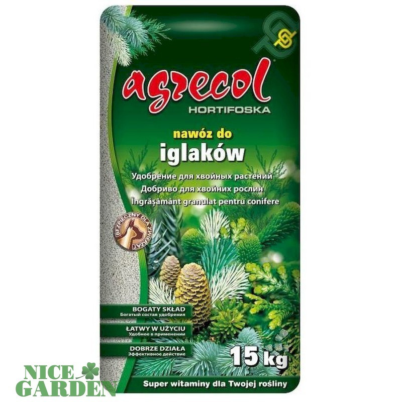 Хортифоска Агрекол добриво для хвойних 15 кг.