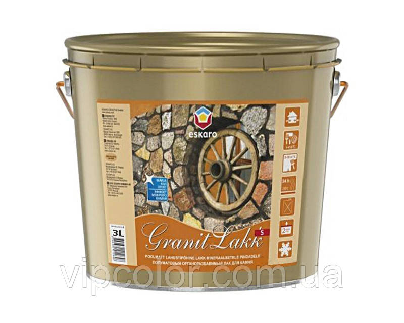 Eskaro GRANIT LAKK S 3 л зносостійкий лак для каменю арт.4740381012631