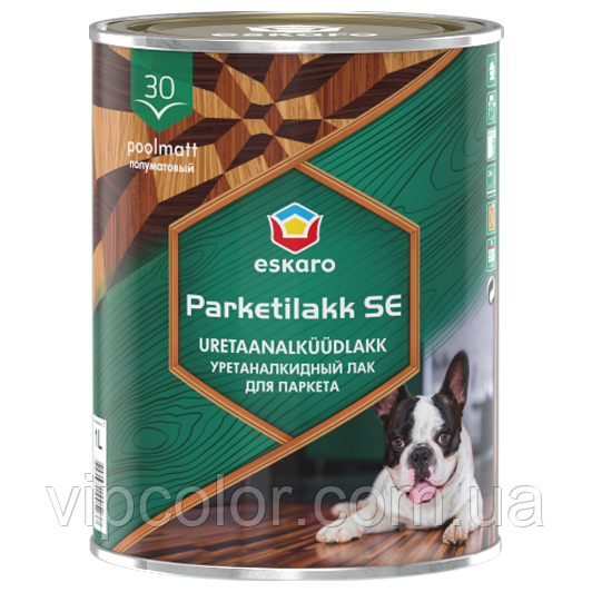 Eskaro Parketilakk SE 30 2,5 л Уретан-алкідний лак для дерев'яних і бетонних підлог арт.4740381005244