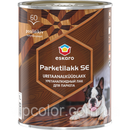 Eskaro Parketilakk SE 60 2,5 л Уретан-алкідний лак для дерев'яних і бетонних підлог арт.4740381005213