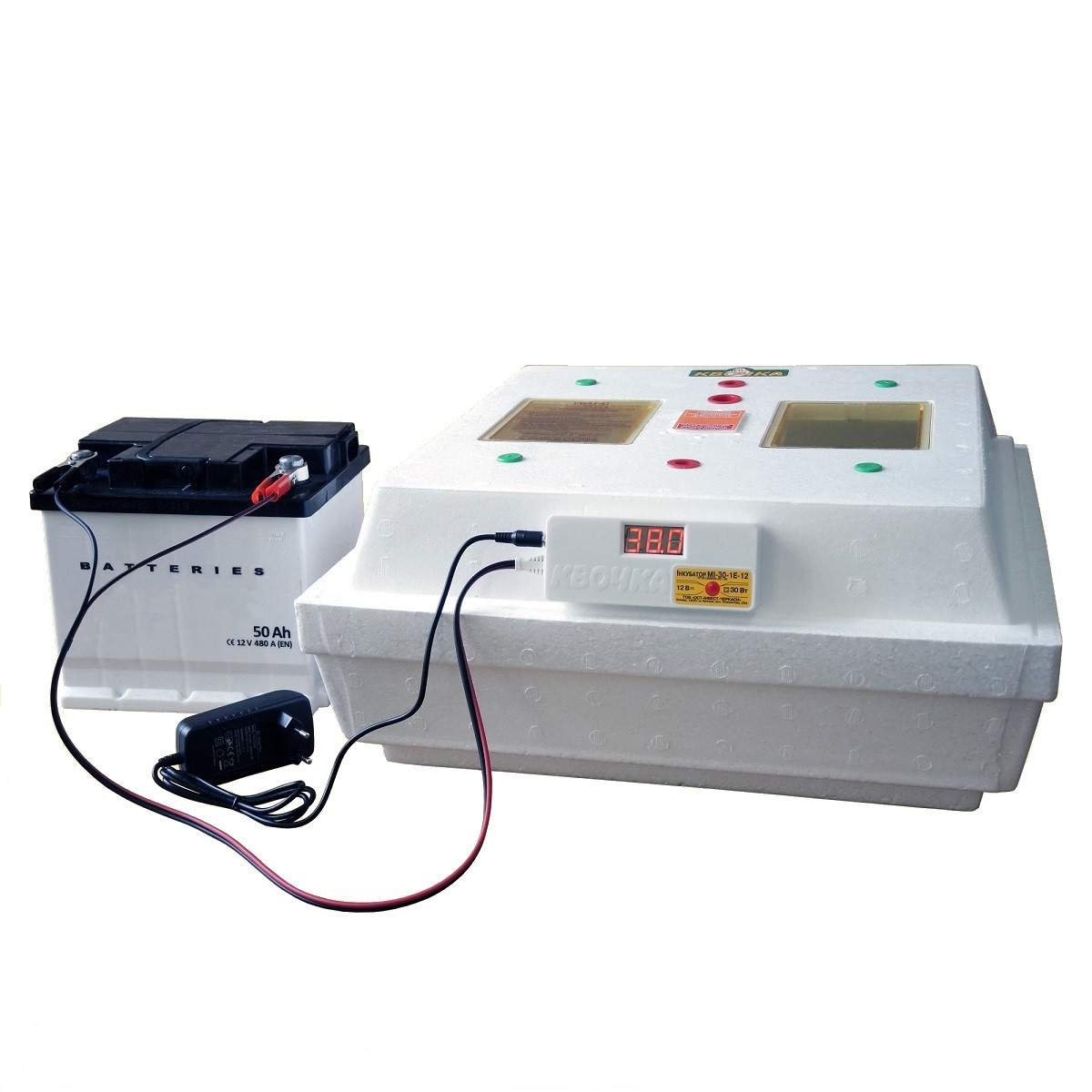 Інкубатор Квочка МІ-30-1Е-12RF, фото 1