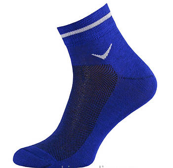 Шкарпетки чоловічі спортивні х/б з сіткою Смалій NIKE 16В3-323Д, 27 розмір, волошка, 04911