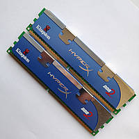 Пара оперативної пам'яті Kingston DDR2 4Gb (2x2Gb) 800MHz PC2-6400U 2R8 CL5 1.85V (KHX6400D2K2/4G) Б/В