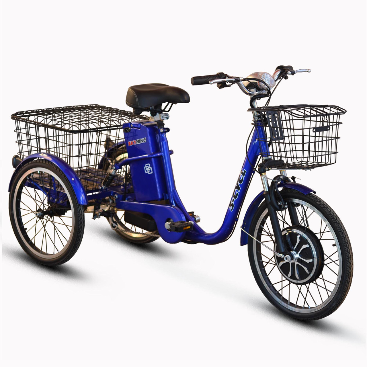 Електровелосипед (трицикл) Skybike 3-Cycle синій