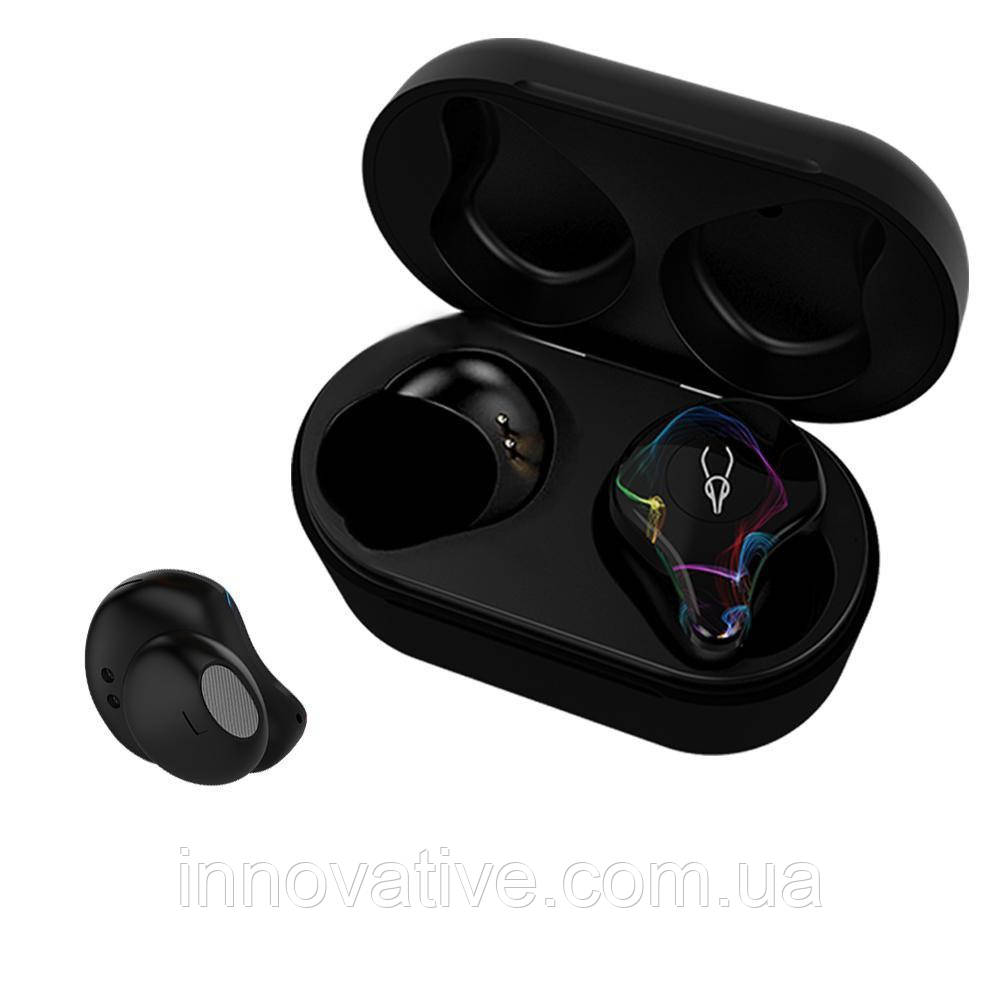 Бездротові Bluetooth-навушники Sabbat X12 Pro Dancer з чохлом для заряджання 750 мА·год (Чорно-синій)