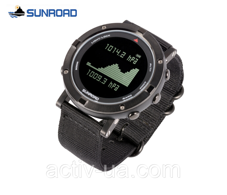 Розумний спортивний годинник Sunroad FR923B (пульсометр, компас, альтиметр, барометр, термометр, крокомір), 5АТМ