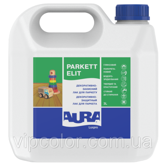 Aura Luxpro Parkett Elit 3 л Лак для паркету глянцевий арт.4820166524273