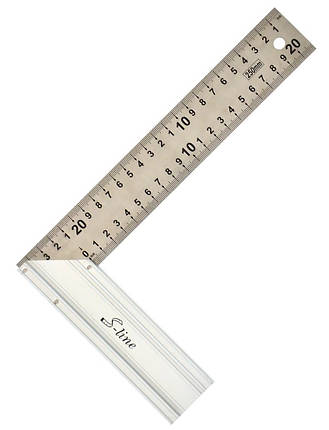 Косинець S-line нержавіюча сталь з алюмінієвою ручкою 300 мм (15-513), фото 2