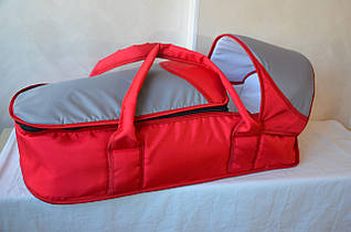 Переносная сумка-конверт (красная с серым)