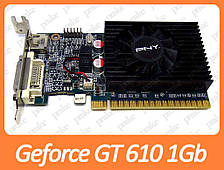 Відеокарта PNY Geforce GT 610 1Gb PCI-Ex DDR3 64bit (DVI + HDMI) низькопрофільна