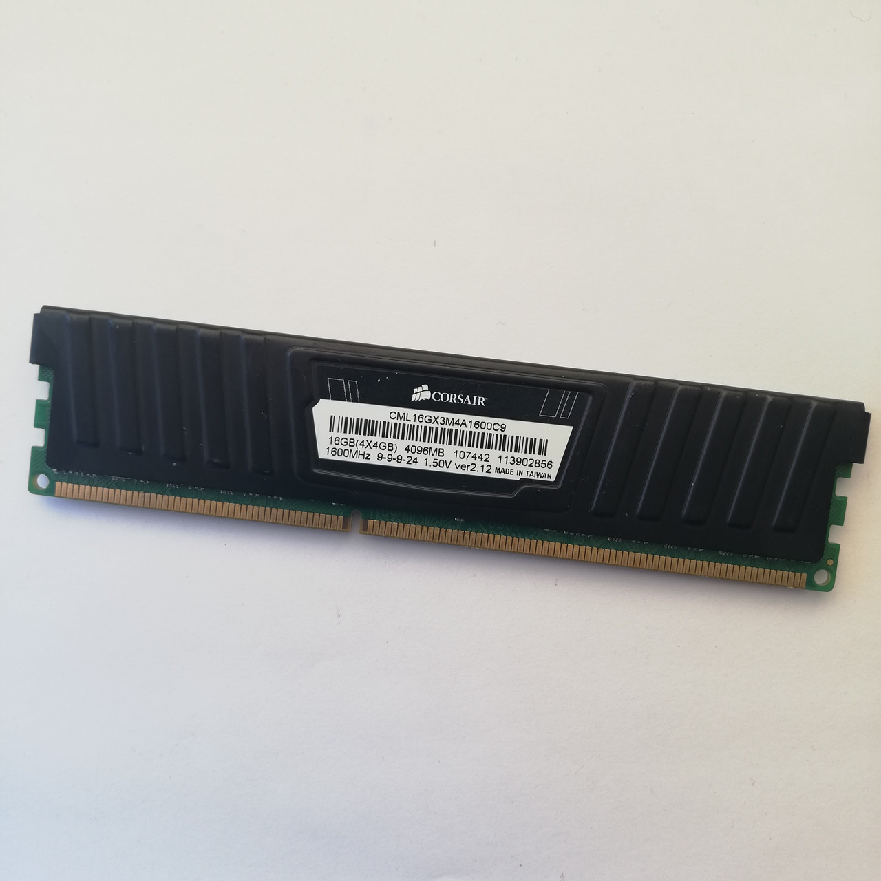 Игровая оперативная память Corsair Vengeance DDR3 4Gb 1600MHz PC3 12800U CL9 (CML16GX3M4A1600C9) Б/У, фото 1