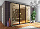 Двері розсувні для шафи-купе Дзеркало-Бронза, фото 5