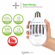 Світлодіодна лампа принада знищувач комах Zapp Light, фото 4