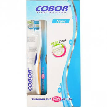 Зубні щітки «Cobor New soft» 19 см з рез. рівнем пучків, фото 3