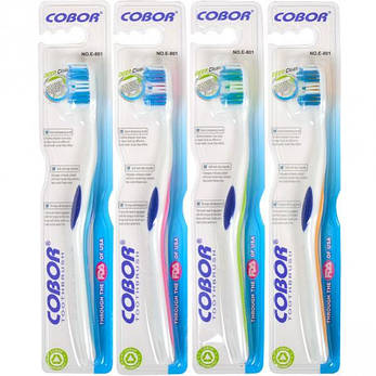 Зубні щітки «Cobor New soft» 19 см з рез. рівнем пучків, фото 4